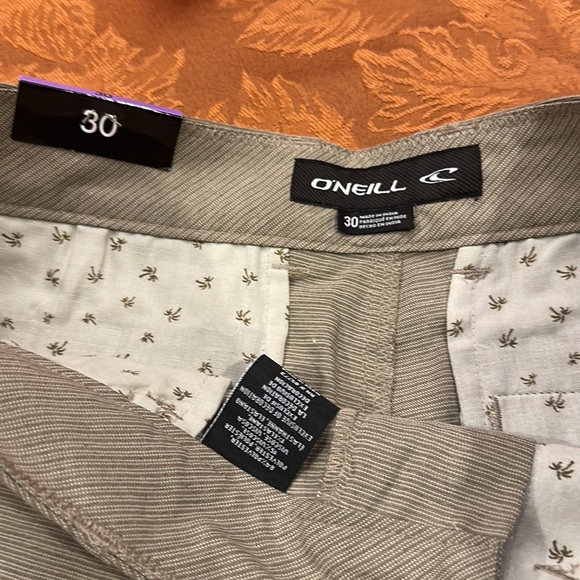 O’Neill walk shorts tan two-way stretch fabric size 30 NWT - Picture 6 of 8